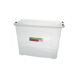 Caixa Organizadora Plastica Gigante 90 Litros Organizador De Brinquedos Roupas Container Multiuso 90 - 1