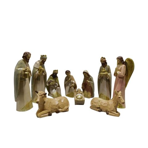 Presepio Polires Vintage 10 Figuras 23,2cm Yangzi 27674
