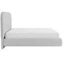Ver mais imagens de Cama Casal Flutuante com Cabeceira 140cm Aura W01 Linho Cinza - Lyam Decor