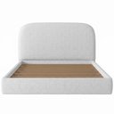 Ver imagem 7 de Cama Casal Flutuante com Cabeceira 140cm Aura W01 Linho Cinza - Lyam Decor