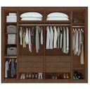 Ver imagem 2 de Guarda-Roupa casal 6 portas Imperatore- Lopas - Imbuia Clean