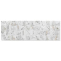 Revestimento Brilhante Retificado Calacata Branco 30x90cm - 3