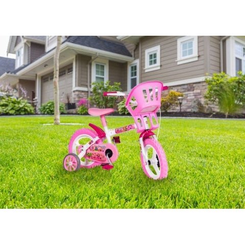 Bicicleta Infantil 3 a 5 Anos Aro 12 Menina Menino Princesinhas com Roda