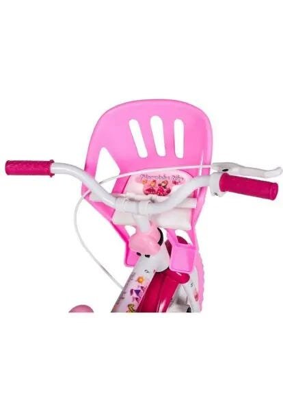 Bicicleta Infantil Styll Baby Princesinhas Aro 12 com Rodas de Treinamento Rosa e Branco - 5