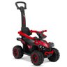 Mini Quadriciclo Infantil Passeio com Empurrador Luz e Som Vermelho - 1
