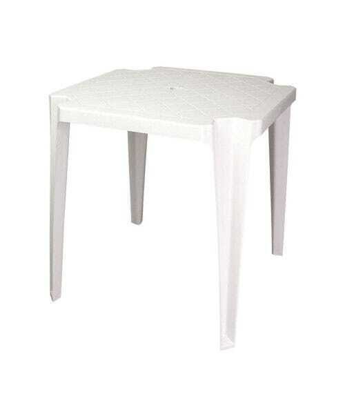 Conjunto Mesa E 4 Cadeiras Poltrona Plastico Branco 3 Jogos