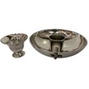 Ver imagem 2 de Âmbula Cibório Duas Espécies Estanho Comunhão Eucarístico