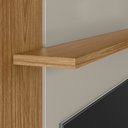 Ver imagem 6 de Painel Tv 55 Pol Extensível até 180cm Lana Nature/off Flex L06 - Mpozenato