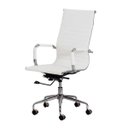 Ver imagem 2 de Kit 2 Cadeiras Escritório Stripes Presidente Pu Branco