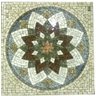 Mandala Indiana Piso Mosaico Estrela do Oriente 120cm - 1