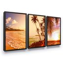 Ver imagem 2 de Quadros Decorativos Mar Coqueiro Sala Quarto Lar