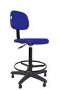 Ver imagem 1 de Cadeira Caixa Secretaria Bolt - Couro Sintetico Corano - Azul