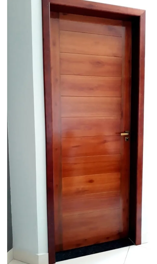 Porta De Madeira Maciça Eucalipto 210x80 - 1