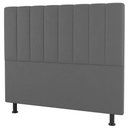 Ver imagem 3 de Kit Cabeceira E Baú Cama Box Queen 160Cm Suede Cinza Claro