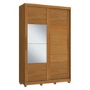 Ver imagem 2 de Guarda-Roupa Solteiro com Espelho 100% MDF 2 Portas Correr 3 Gavetas Multimóveis CR35399 Nature