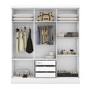 Ver imagem 4 de Guarda-roupa 6 Portas 3 Gavetas com Espelho Lisboa Espresso Móveis