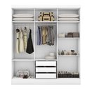 Ver imagem 6 de Guarda-roupa 6 Portas 3 Gavetas com Espelho Lisboa Espresso Móveis
