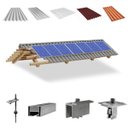 Ver imagem 1 de Kit Estrutura Suporte Fixador 7,20m para 07 Placas Solar Alumínio Inox Telha Fibro Ondulada Viga Mad