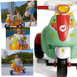 Carrinho Duo Color 2 Lugares Calesita de Passeio e Pedal Moto - 4