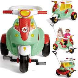Carrinho Duo Color 2 Lugares Calesita de Passeio e Pedal Moto - 2
