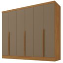 Ver imagem 2 de Guarda-Roupa 100% MDF 6 Portas 3 Gavetas Lisboa Yescasa Bege/Cinamomo/Cappuccino
