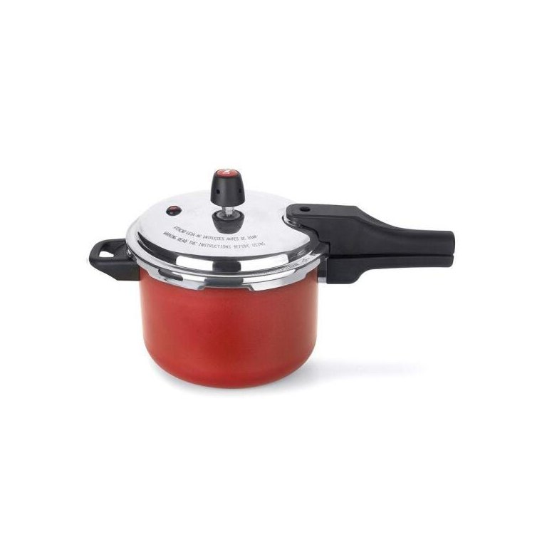 Panela De Pressão Multiflon Vermelho 4,5l Antiaderente