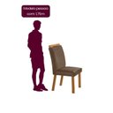 Ver imagem 5 de Conjunto Sala de Jantar Mesa Texas 180cm e 6 Cadeiras Athenas Marrom Capuccino / Off White