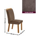 Ver imagem 4 de Conjunto Sala de Jantar Mesa Texas 180cm e 6 Cadeiras Athenas Marrom Capuccino / Off White