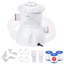 Ver imagem 1 de Bomba Filtro 1250l/h para Piscina Inflável e Estrutural + 2 Cartuchos Refil Vg Plus