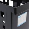 Kit Organizadores de Pastas Suspensas Dellocolor 3 Caixas Arquivos Pretas Porta Documentos - 7