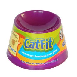 Comedouro Funcional Petgames Cat Fit para Gatos - Violeta escuro - 2