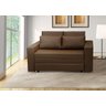 Sofá Cama Castor Salerno Marrom Café - 1