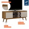 Rack para Tv até 60 Polegadas 2 Porta Rio de Janeiro Valdemóveis Cinamomo/off White - 5