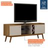 Rack para Tv até 60 Polegadas 2 Porta Rio de Janeiro Valdemóveis Cinamomo/off White - 3