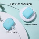 Ver imagem 5 de Lerobo Capa para Airpods Pro com Brilho Noturno e Carabiner (azul Brilhante)
