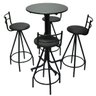 Conjunto Mesa Bistrô Alta com 4 Banquetas Giratórias Altas - 1