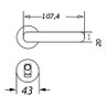 Fechadura Magnum Interna Roseta Redonda Preta 931-80 Pado - 3