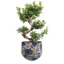 Ver imagem 2 de Vaso Decorativo em Metal Lammie Dutch Blue 28cm