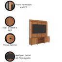 Ver imagem 3 de Home Rack Florença com Led e Rodizios Lukaliam Móveis – Rack para Tv Sala Moderna
