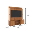 Ver imagem 2 de Home Rack Florença com Led e Rodizios Lukaliam Móveis – Rack para Tv Sala Moderna