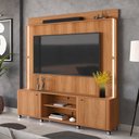 Ver imagem 1 de Home Rack Florença com Led e Rodizios Lukaliam Móveis – Rack para Tv Sala Moderna
