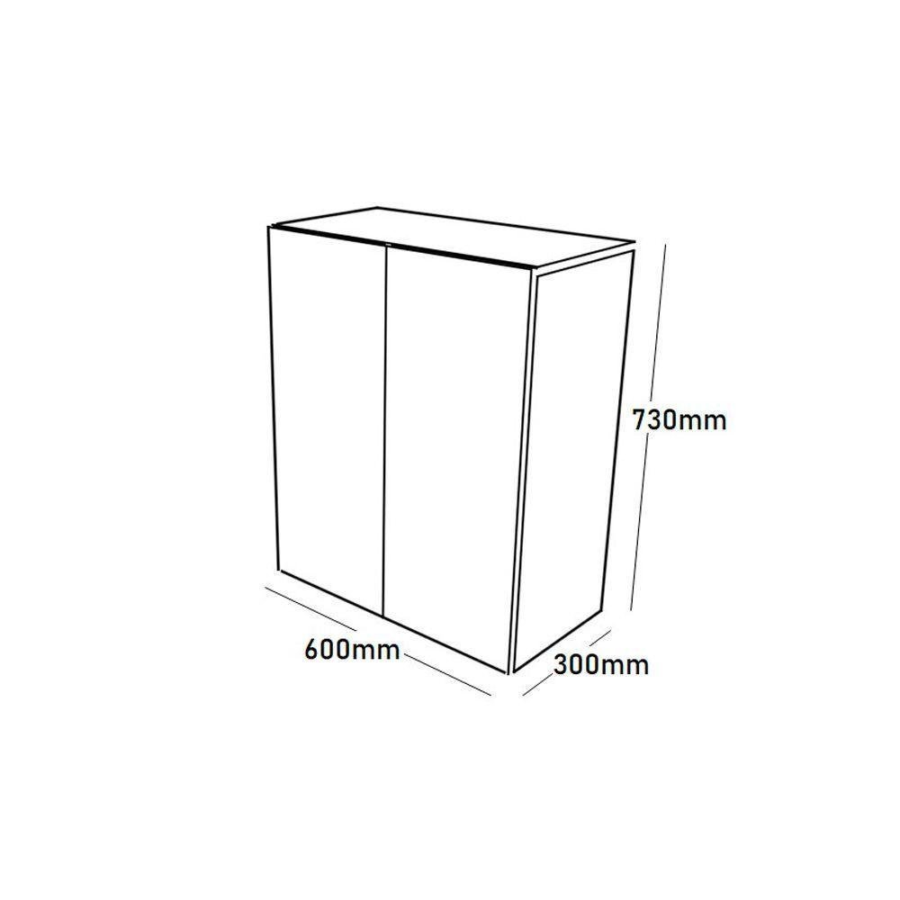 Armário para Escritório Baixo com Portas Branco - 4