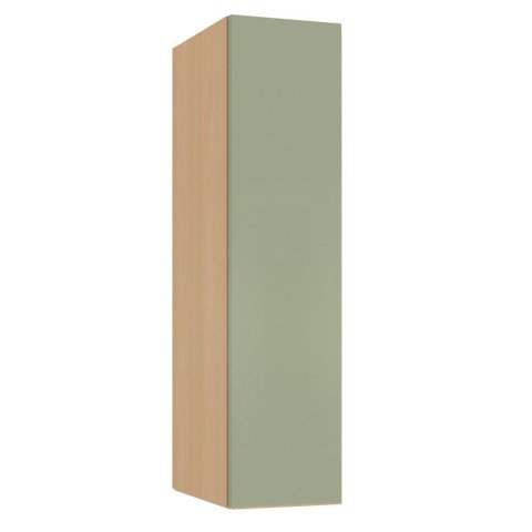 Armário Aéreo para Cozinha 100% MDF 20 cm 1 Porta Lótus Carvalho/Verde