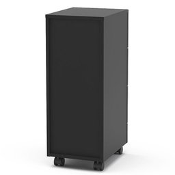 Gaveteiro Para Escritório Com Rodízios 3 Gavetas Osaka Preto - Politorno - 7