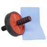 RODA DE ABDOMINAL / LOMBAR KIT COM TAPETE SIX PACK ACADEMIA:Vermelho - 2