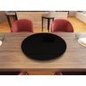 Prato Giratório de Mesa 90 cm em Vidro Temperado 8mm - Cor Preto - 1