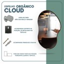 Ver imagem 4 de Espelho Orgânico 70x50cm Moldura em Couro Ecológico Cloud