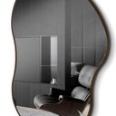 Ver imagem 2 de Espelho Orgânico 70x50cm Moldura em Couro Ecológico Cloud