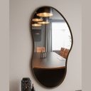 Ver imagem 1 de Espelho Orgânico 70x50cm Moldura em Couro Ecológico Cloud