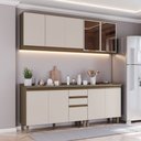 Ver imagem 1 de Cozinha Modulada para Apê 200cm 09 Portas 3 Gavetas Connect Henn